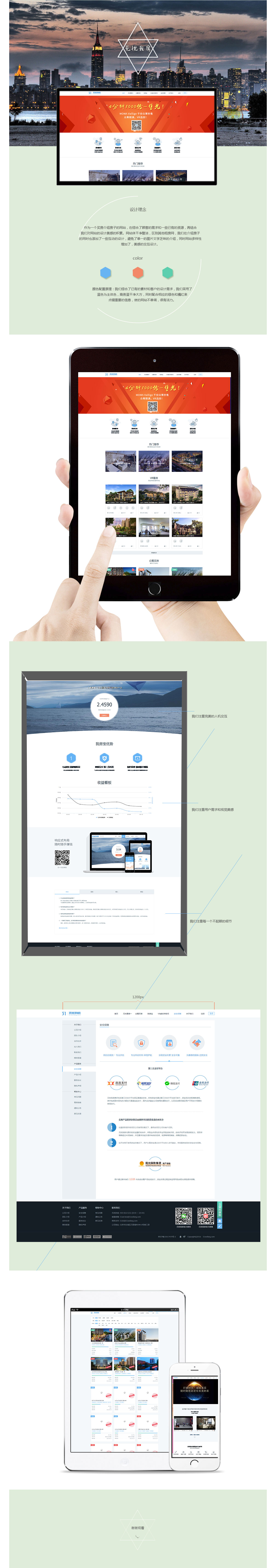 北京中聯學藝科技有限公司 響應式網站開發(fā)案例 無憂我房